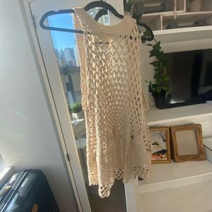 FREE PEOPLE crochet vest